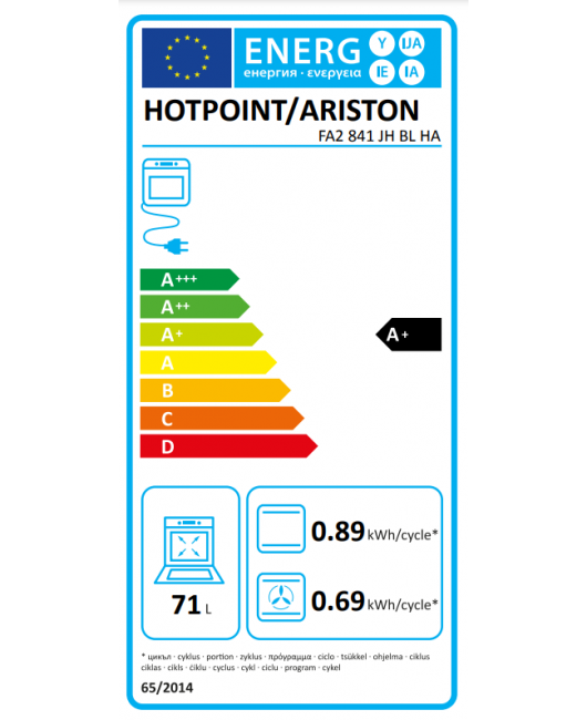 Cuptor electric Hotpoint FA2 841 JH BL HA