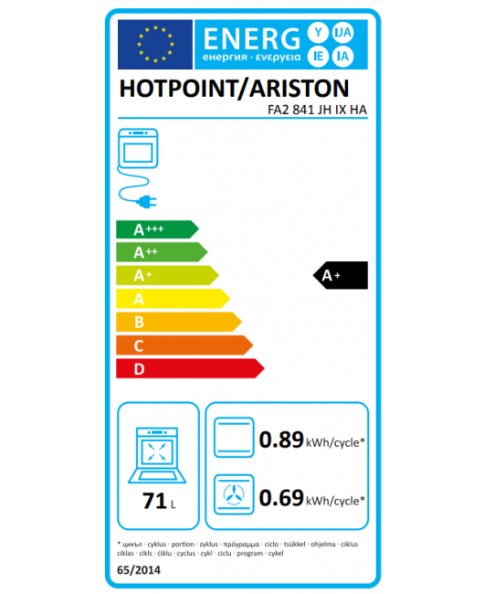 Cuptor electric Hotpoint FA2 841 JH IX HA