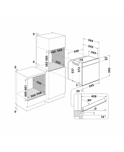 Pachet Cuptor Multifunctional Hotpoint FI4 854 P IX HA + PLITA PE GAZ HOTPOINT PPH 60G DF/IX