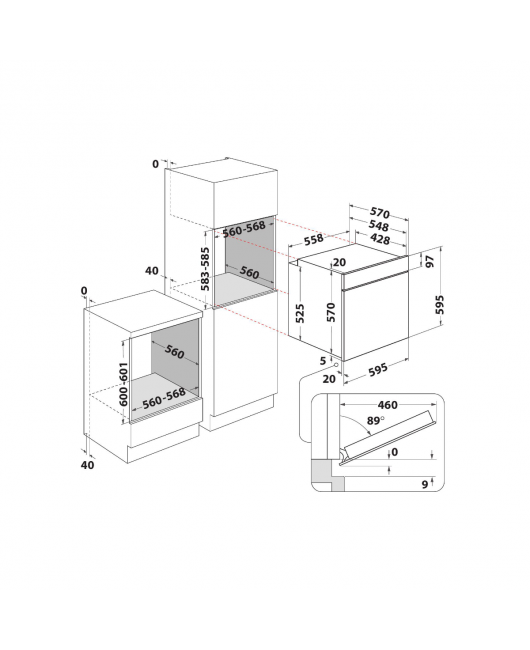 Cuptor electric incorporabil Whirlpool OMSR58RU1SB