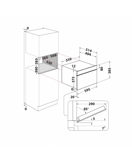 Pachet Cuptor incorporabil Whirlpool AKZM 8480 S + Cuptor cu microunde incorporabil Whirlpool AMW 730/SD