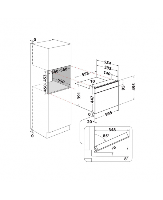 Cuptor compact multifunctional cu functie de microunde si abur Hotpoint MP 776 BMI HA