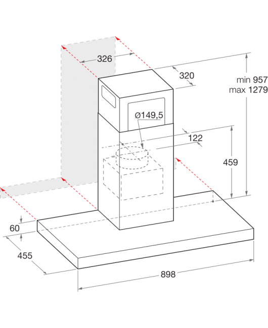 Hota decorativa Hotpoint HHBS 9.8C LTD K