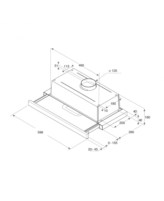 Hota telescopica Hotpoint HAH 65 F LB X