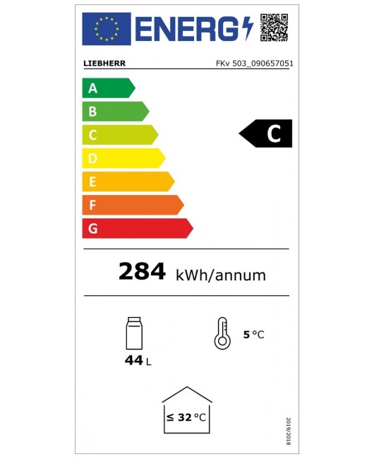 Racitor de lapte cu montaj sub blat Liebherr FKv 503 Premium, 44 litri