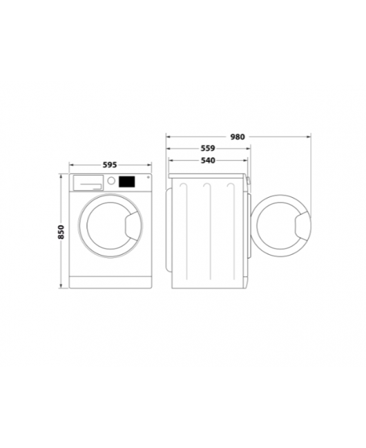 Masina de spalat rufe cu uscator Hotpoint NDD 9636 BDA EE