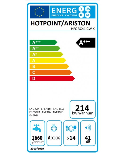 Masina De Spalat Vase Neincorporabila Hotpoint HFC 3C41 CW X