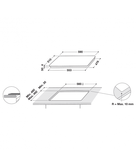 Plita pe inductie Whirlpool WL S6960 BF