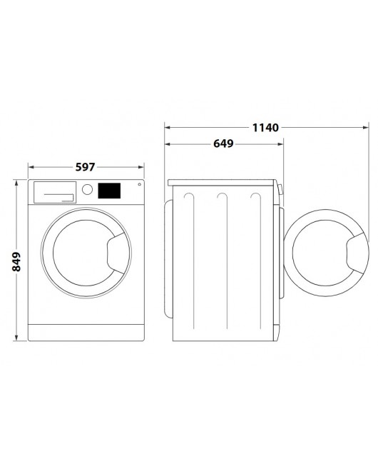 Uscator de rufe cu condensator si pompa de caldura Hotpoint H8 D94WB EU