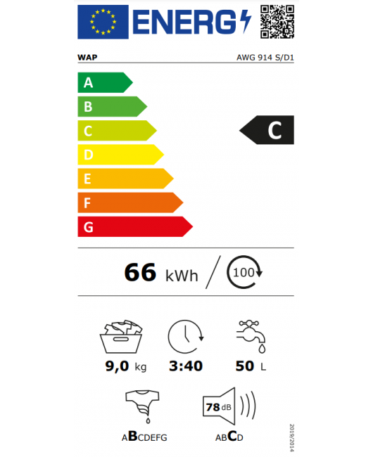 Masina de spalat rufe profesionala Whirlpool AWG 914 S/D1, 9 kg