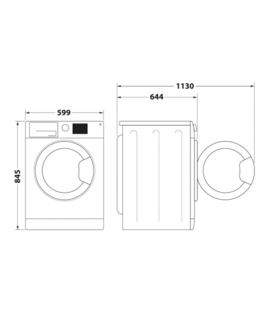 Masina de spalat rufe profesionala Whirlpool AWH 912S/PRO, 9 kg