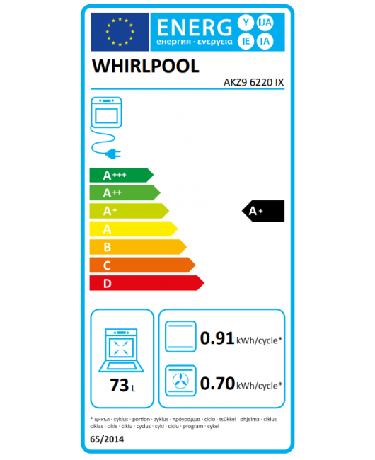 Cuptor electric incorporabil Whirlpool AKZ9 6220 IX