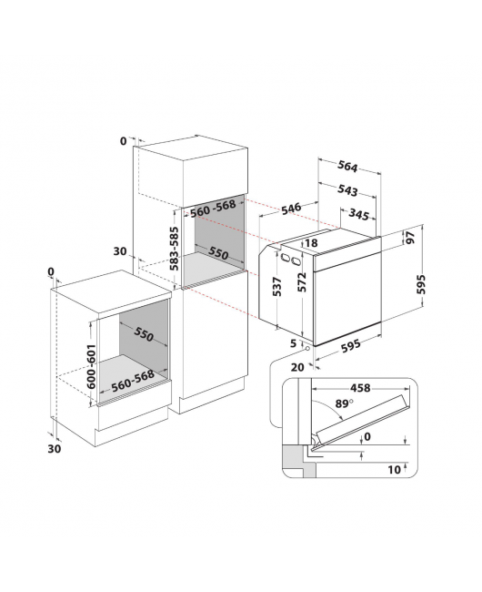 Cuptor electric incorporabil Whirlpool AKZ9 6220 IX