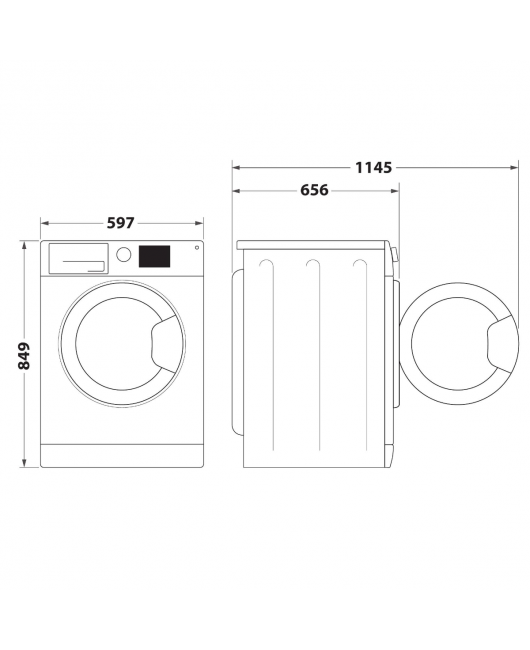 Uscator de rufe cu condensator si pompa de caldura Whirlpool W7 D94WB EE