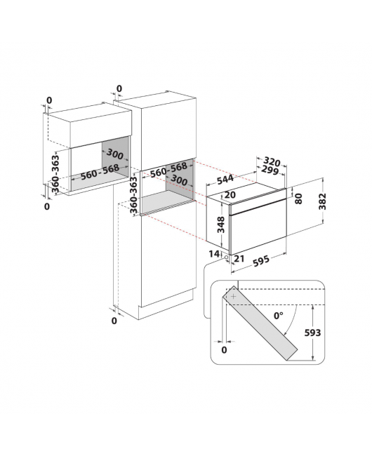 Cuptor incorporabil cu microunde Whirlpool W7 MN840