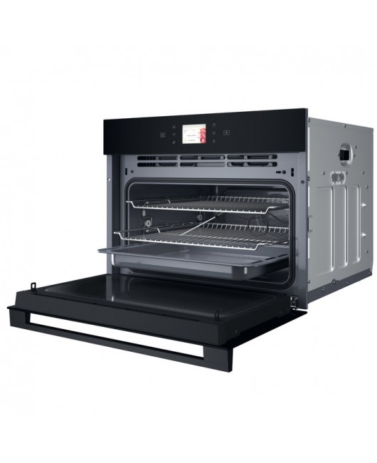 Cuptor cu microunde incorporabil Whirlpool WCW9O7PHTSB, curatare hidrolitica, Touch-control, sonda de carne