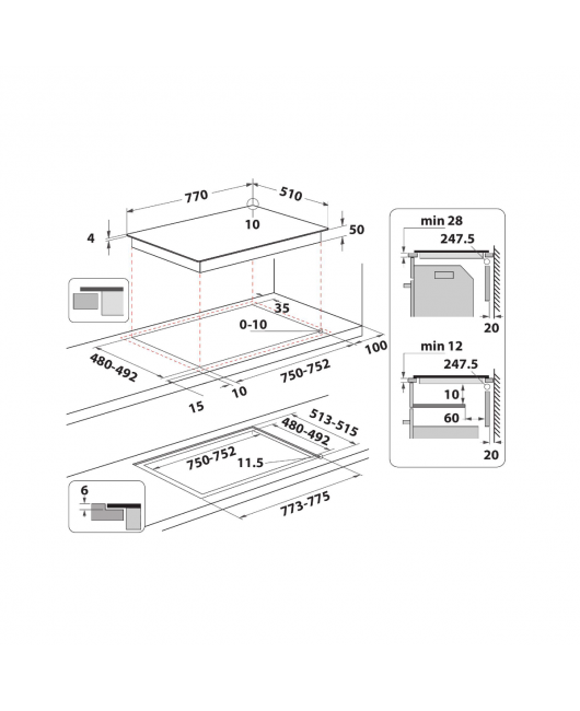 Plita pe inductie FlexiCook Whirlpool WF S3977 NE