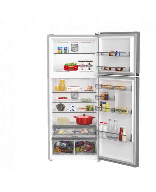 Frigider cu doua usi Full No Frost Whirlpool WHD2 6553 X5E, motor inverter, latime 78 cm