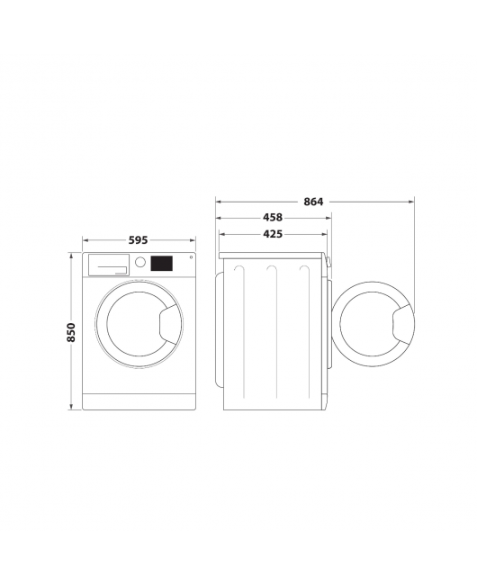 Masina de spalat rufe slim Whirlpool WRBSB 6249 S EU