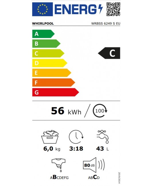 Masina de spalat rufe slim Whirlpool WRBSS 6249 S EU