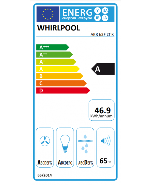 Hota decorativa inclinata Whirlpool AKR 62F LT K