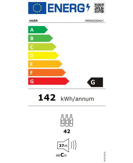 Racitor de vinuri neincorporabil Haier HWS42GDAU1