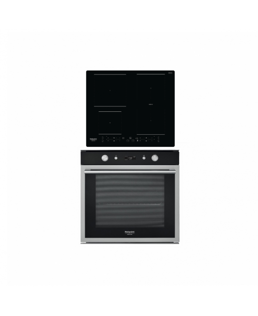 Pachet Cuptor incorporabil Hotpoint FI6 864 SH IX HA + Plita pe inductie Hotpoint HB 4860B NE