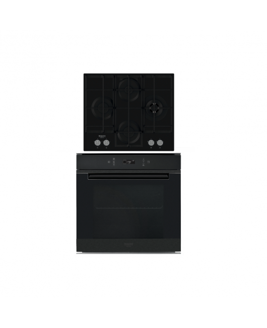 Pachet CUPTOR INCORPORABIL HOTPOINT FI7 871 SH BMI HA + PLITA PE GAZ HOTPOINT HAGS 62F/BK