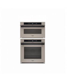 Pachet Cuptor incorporabil Whirlpool WOI4S8CM1SEA Steam + Cuptor incorporabil cu microunde si grill Whirlpool WMD44ME, autocuratare hidrolitica, beige