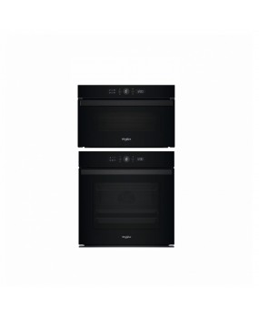 Pachet Cuptor incorporabil Whirlpool WOI4S8PM2SBA Steam + Cuptor incorporabil cu microunde si grill Whirlpool WMD44MB, autocuratare hidrolitica, negru
