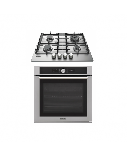 Pachet Cuptor Multifunctional Hotpoint FI4 854 P IX HA + PLITA PE GAZ HOTPOINT PPH 60G DF/IX