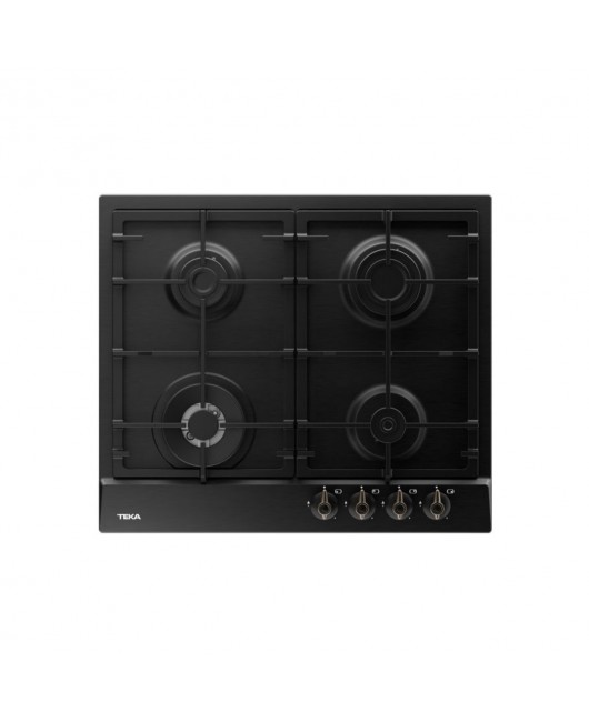 Plita incorporabila pe gaz Teka GSC 64320 RBC AT OB, 4 arzatoare, 60 cm, gratare fonta