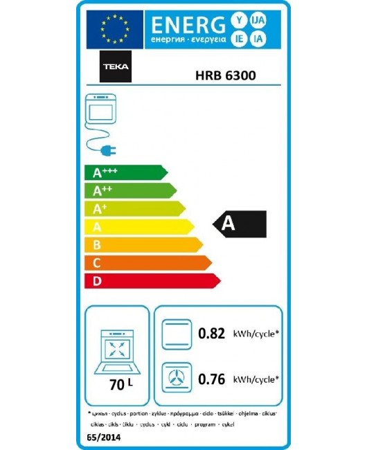 Cuptor electric incorporabil Teka HRB 6300 VN, 70 litri, 9 functii, HydroClean