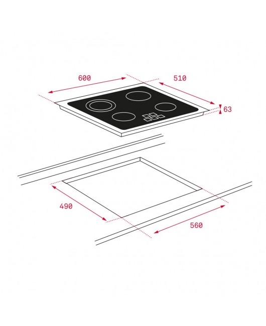 Plita vetroceramica electrica Teka TZ 6415